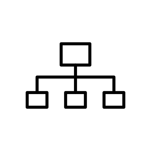 Hierarchy hierarchy department networking icon