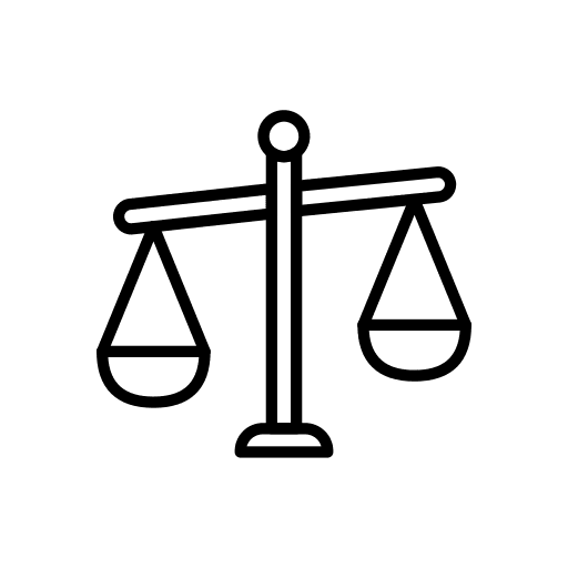 Justice scale law scale justice icon