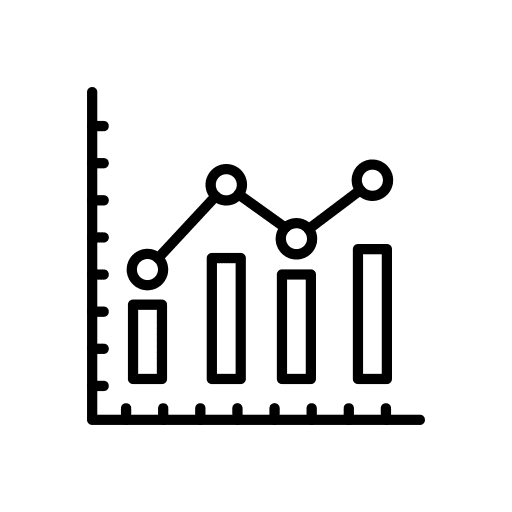 Bar graph growth bar graph statistics icon