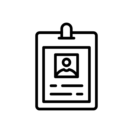 Cv portfolio profile business icon