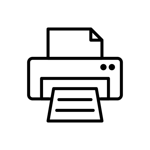 Printer printer ink paper icon