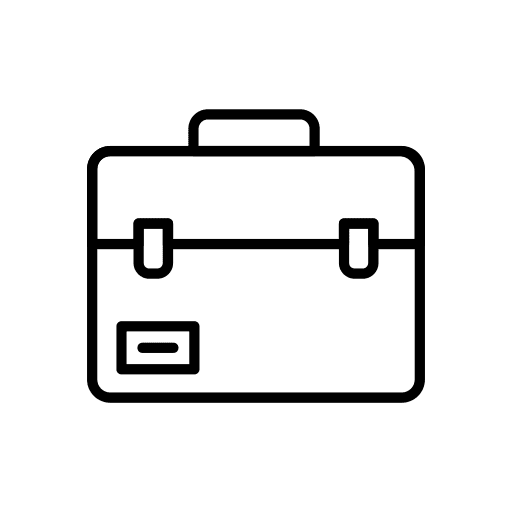 Suitcase business business and finance bag icon