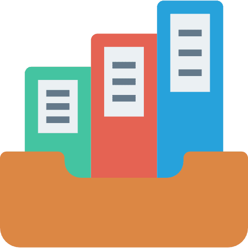 Archive archives file office material icon
