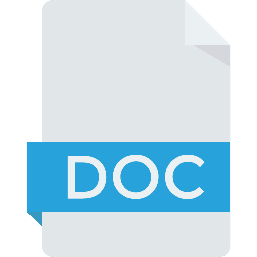 Doc document interface microsoft word icon