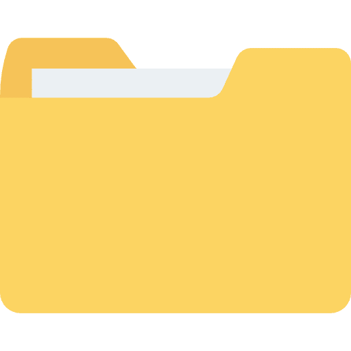 Folder files and folders interface folder icon