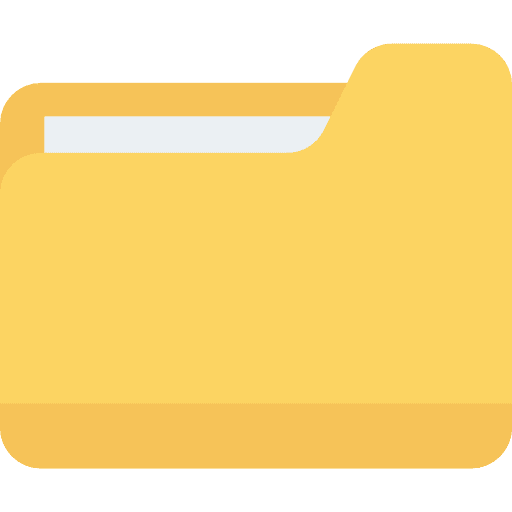 Folder files and folders storage office material icon