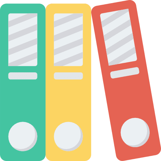 Archive interface files and folders document icon
