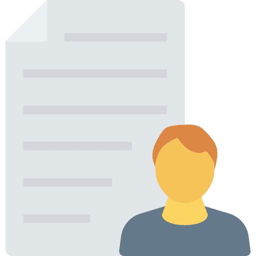 Curriculum vitae files and folders curriculum resume icon