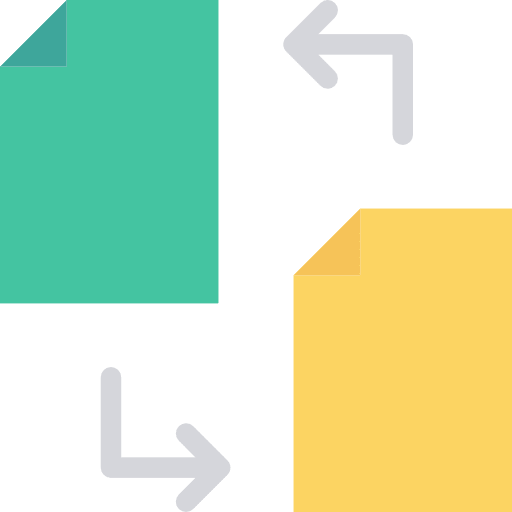 File archive interface files and folders icon