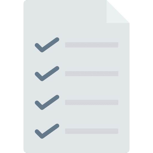 Checklist interface check mark criteria icon