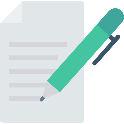 Contract paper contract business and finance icon