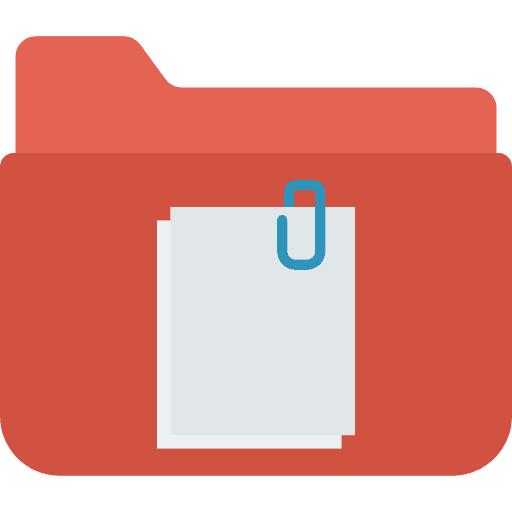 Folder office material file storage data storage icon