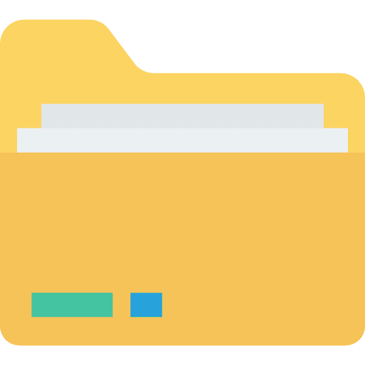 Folder office material folder storage icon