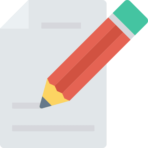 Contract business pencil pen icon
