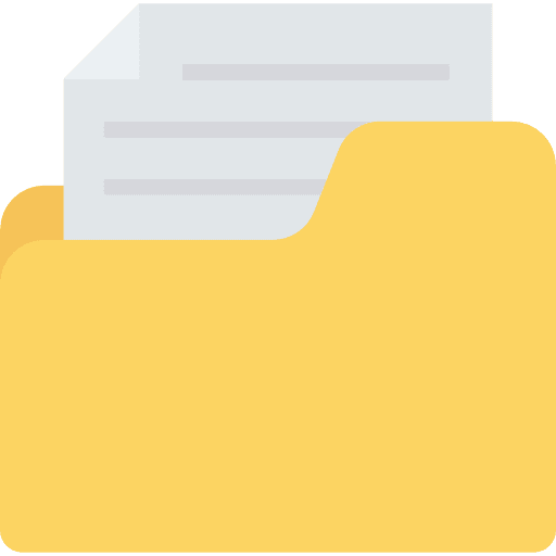 Folder file storage folder data storage icon