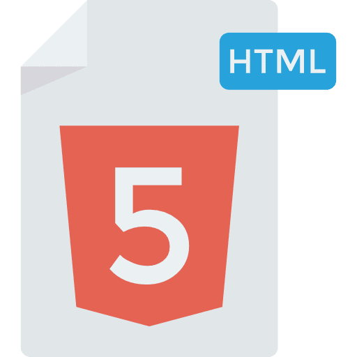Html html symbol html file html file format icon