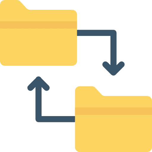 Folder files and folders storage interface icon