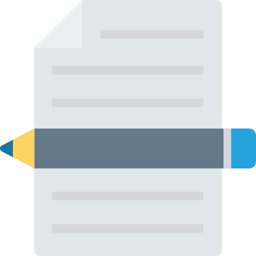 Contract business writing pencil icon