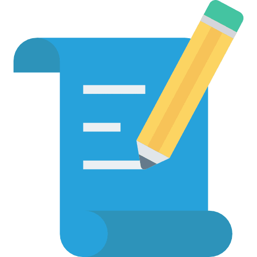 Contract files and folders business document icon