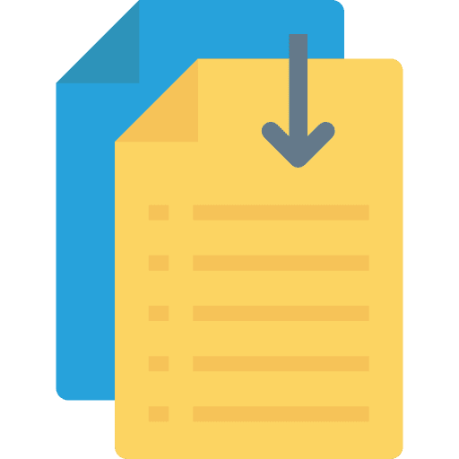 File interface document archive icon