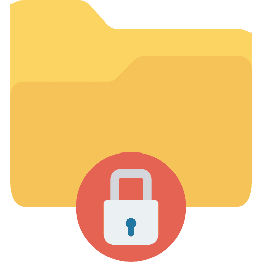 Folder office material file storage data storage icon