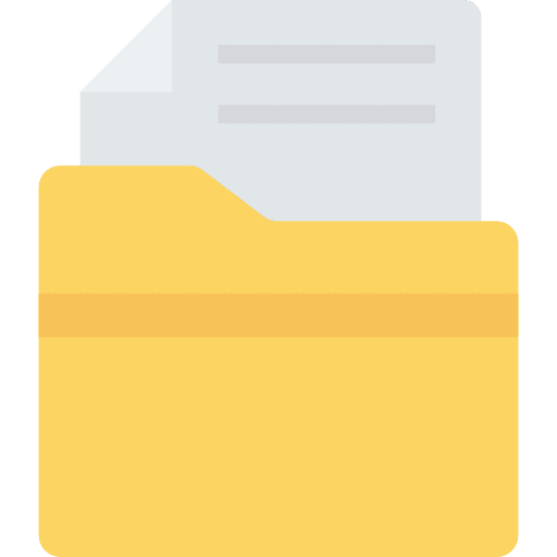 Folder files and folders folder office material icon