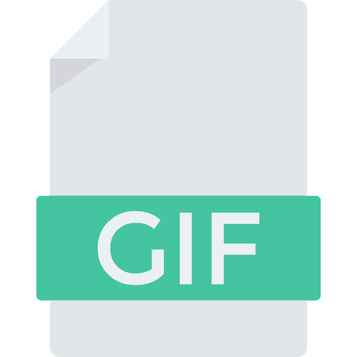 Gif file format gif icon