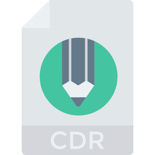 Cdr files and folders extension document icon