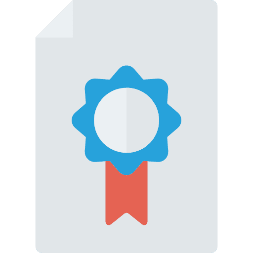 Certificate certificate interface patent icon