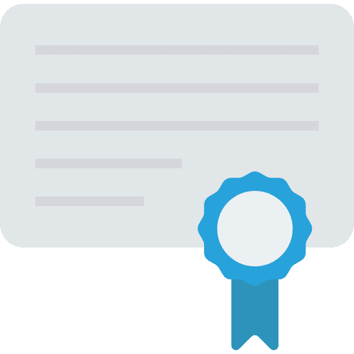 Certificate interface patent certificate icon