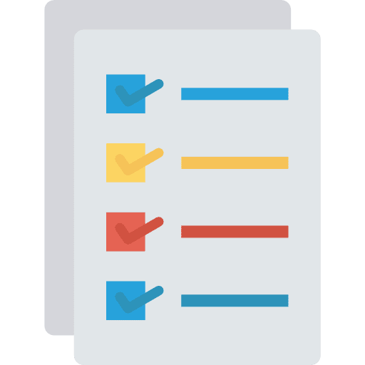 Checklist check mark paper checking icon