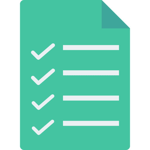 Checklist checking work order list icon