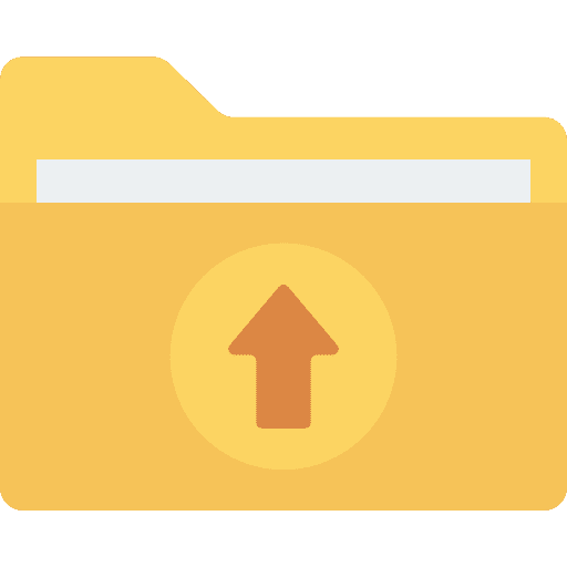 Folder data storage files and folders office material icon