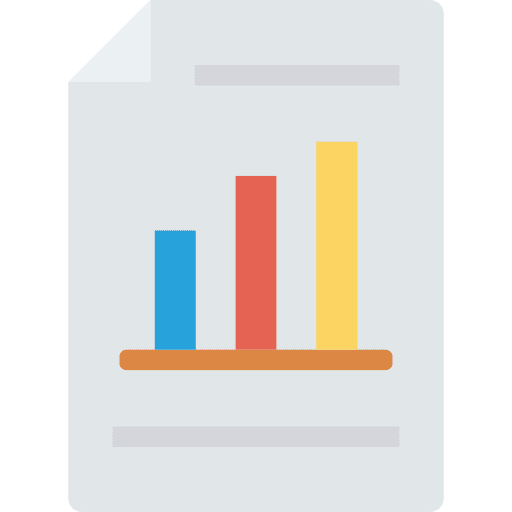Analytics profits seo and web bar chart icon