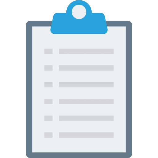 Clipboard verification list education icon
