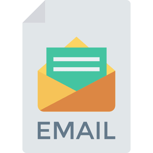 Email files and folders document interface icon