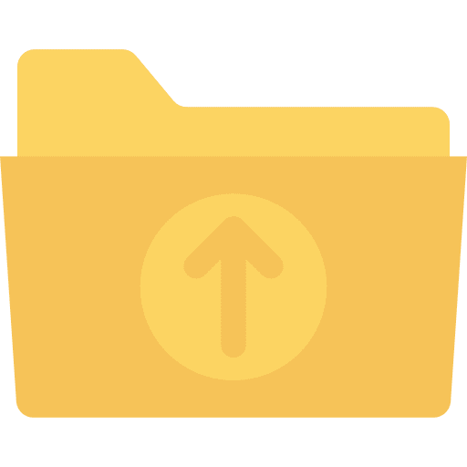 Folder data storage interface storage icon