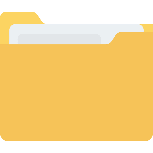 Folder office material file storage data storage icon