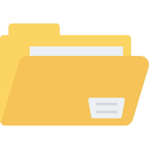 Folder files and folders folder data storage icon