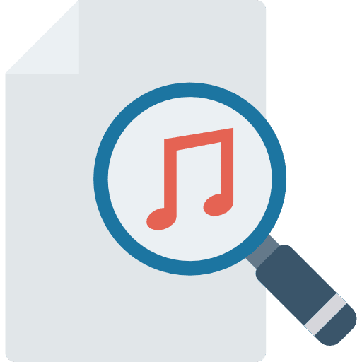 Music file notes document musical note icon