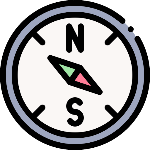 Compass compass north direction icon