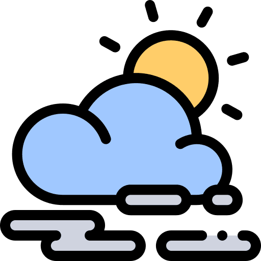 Haze forecast haze cloud icon