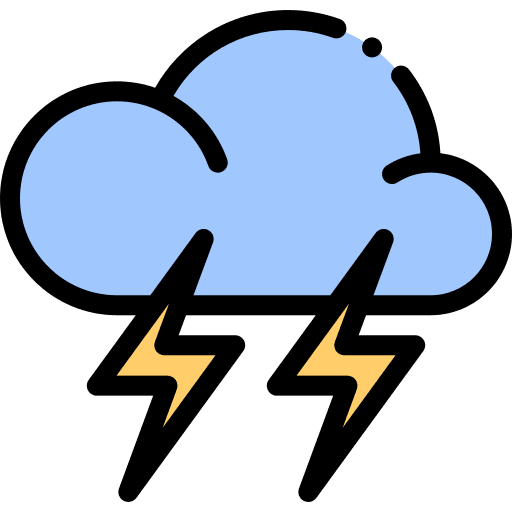 Lightning forecast thunderbolt storm icon Lightning forecast thunderbolt storm icon