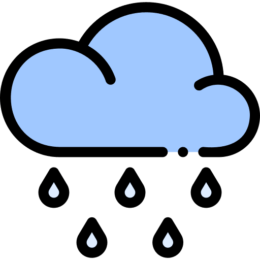 Rain meteorology cloud forecast icon
