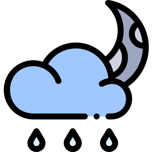 Rain night weather cloud icon Rain night weather cloud icon