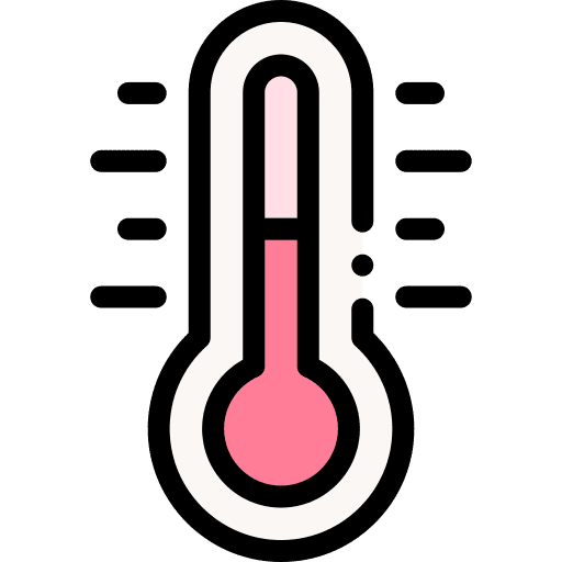 Temperature thermometer fahrenheit mercury icon