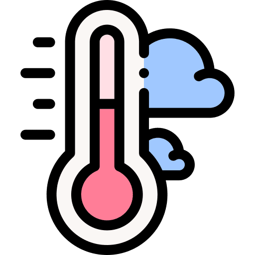 Cool thermometer degree weather icon Cool thermometer degree weather icon