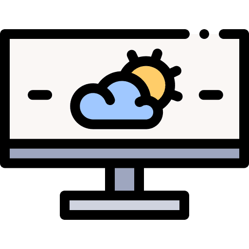 Meteorology weather meteorology monitor icon Meteorology weather meteorology monitor icon