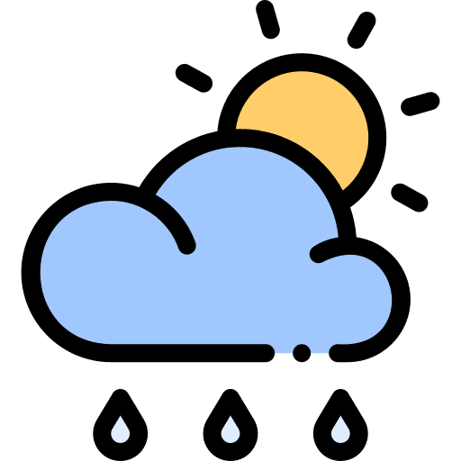 Rainy weather forecast rainy icon Rainy weather forecast rainy icon