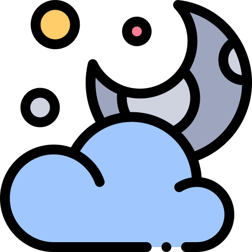 Half moon sky moon phase forecast icon Half moon sky moon phase forecast icon